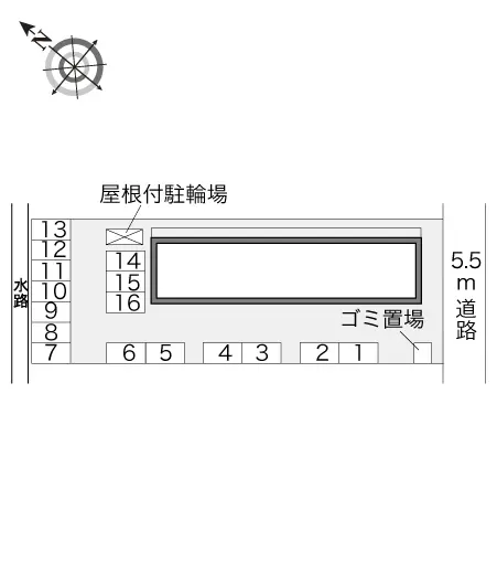 ★手数料０円★大崎市古川中里４丁目　月極駐車場（LP）